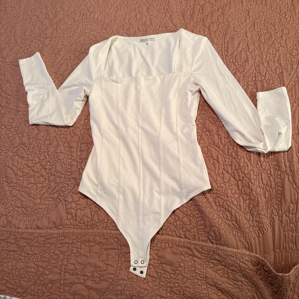 Abercrombie & Fitch White Bodysuit